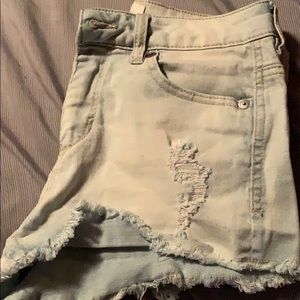 Denim shorts